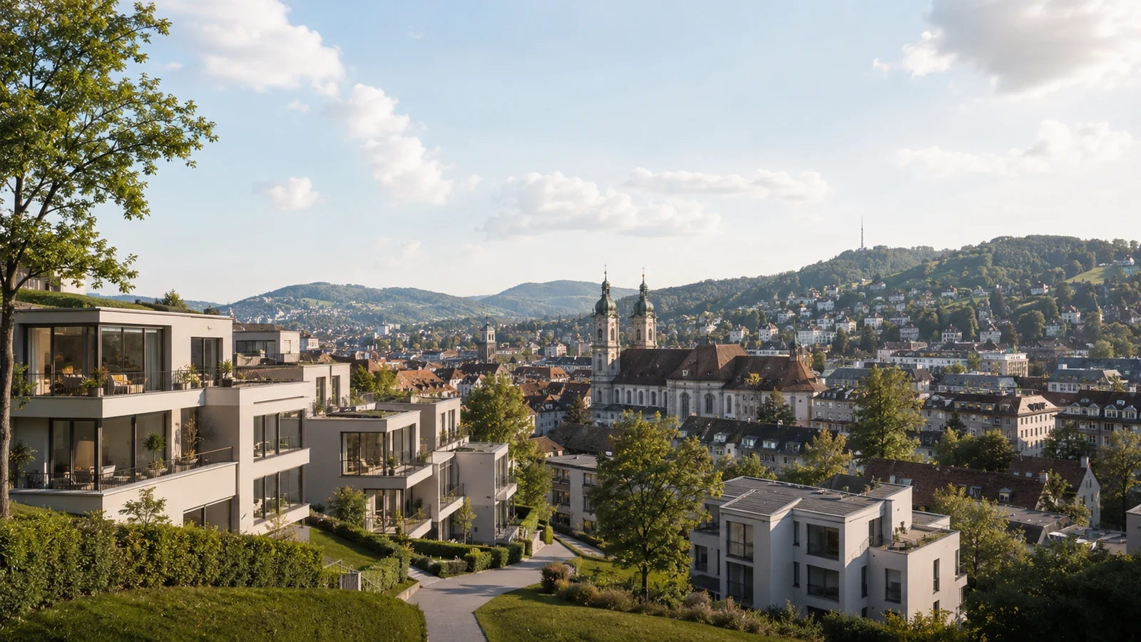 Wohnungen und Wohnumfeld für die Wohnungssuche im Kanton St. Gallen